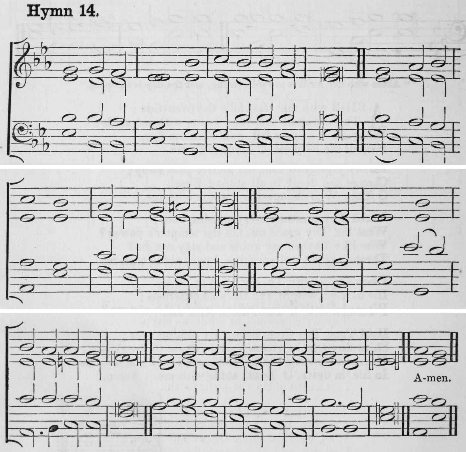 Hymn 14 as printed in Hymns Ancient and Modern (Novello, London, 1861)