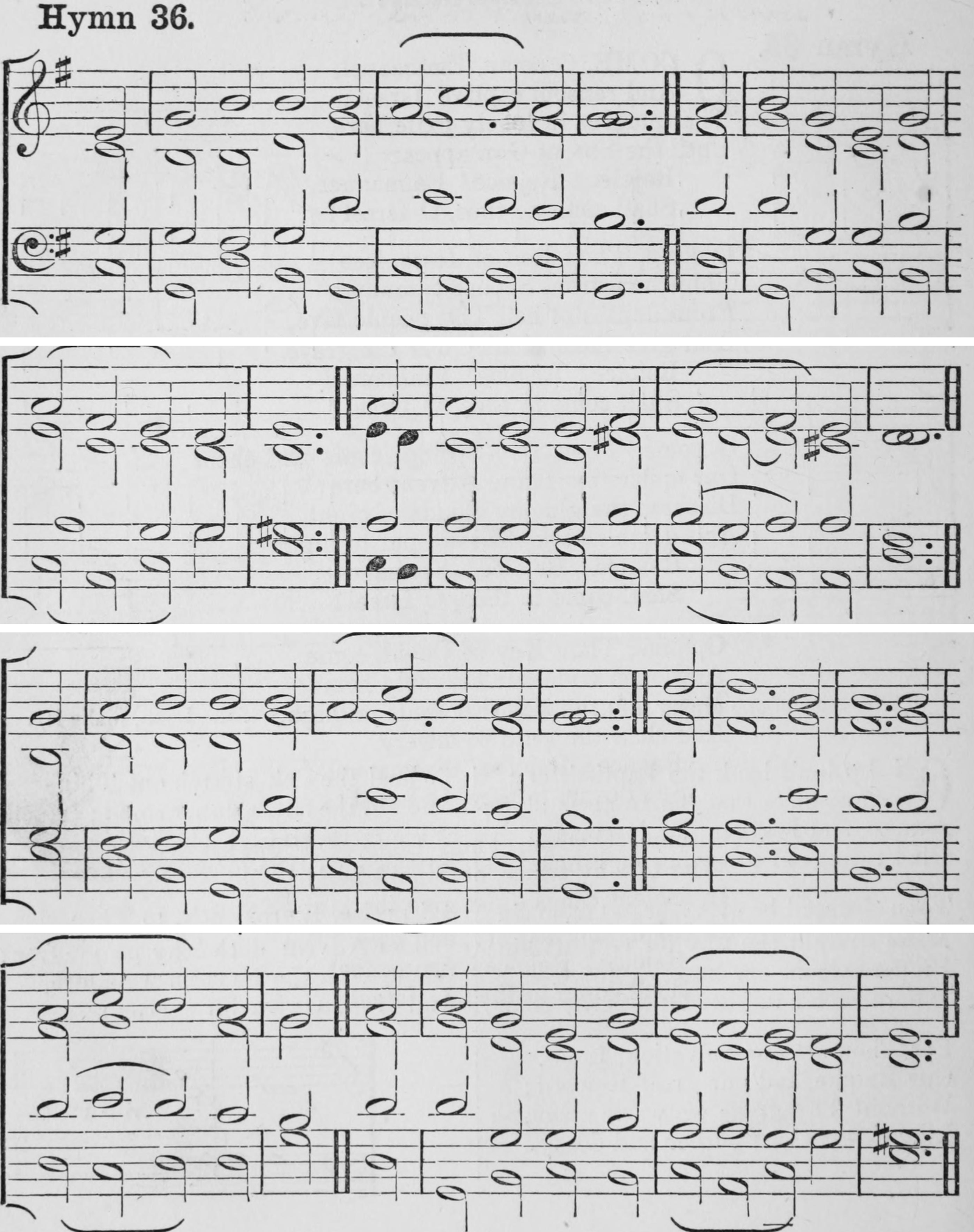 Hymn 36 as printed in Hymns Ancient and Modern (Novello, London, 1861)