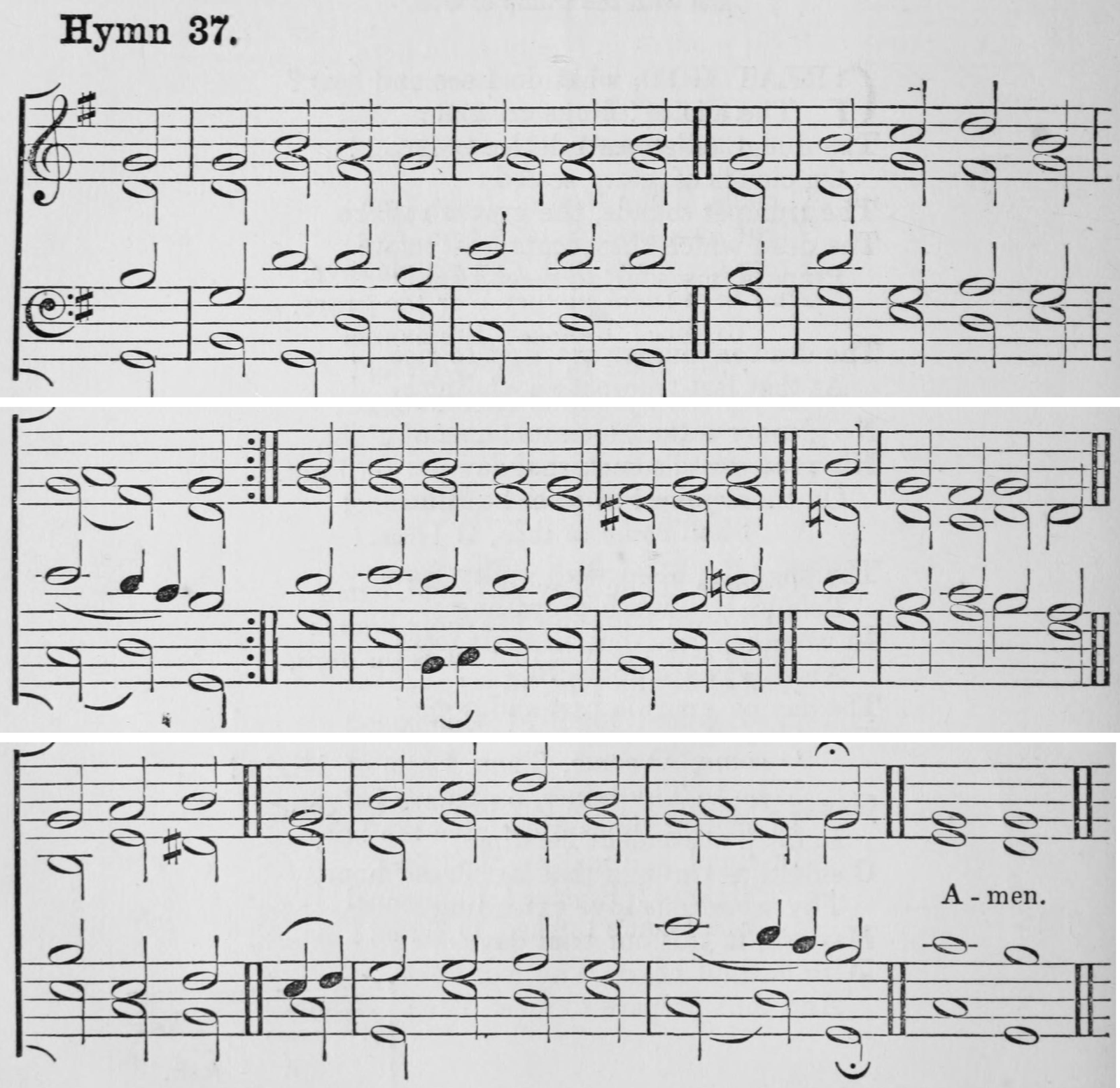Hymn 37 as printed in Hymns Ancient and Modern (Novello, London, 1861)