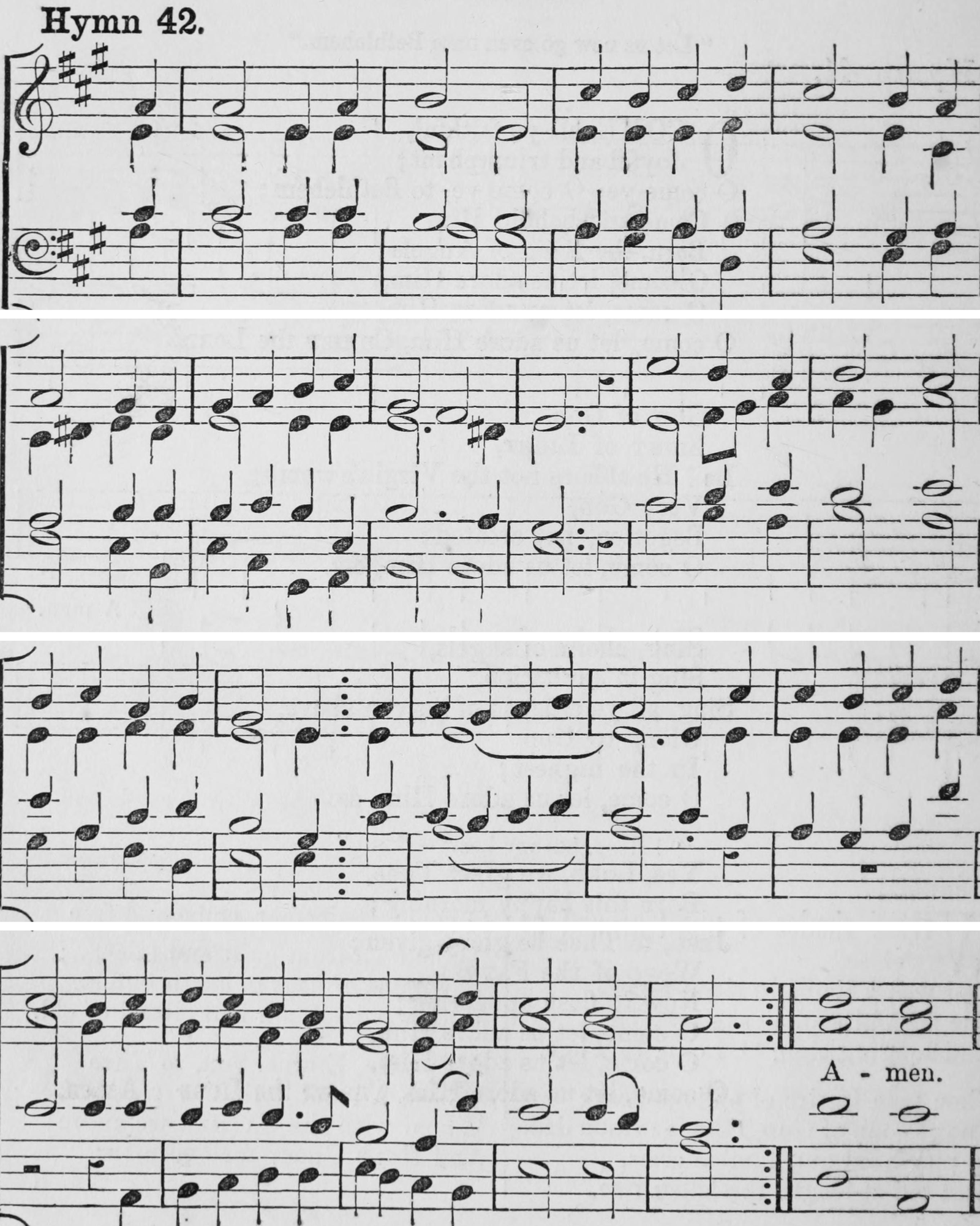 Hymn 42 as printed in Hymns Ancient and Modern (Novello, London, 1861)
