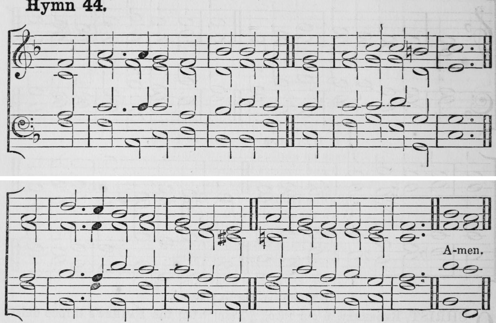 Hymn 44 as printed in Hymns Ancient and Modern (Novello, London, 1861)