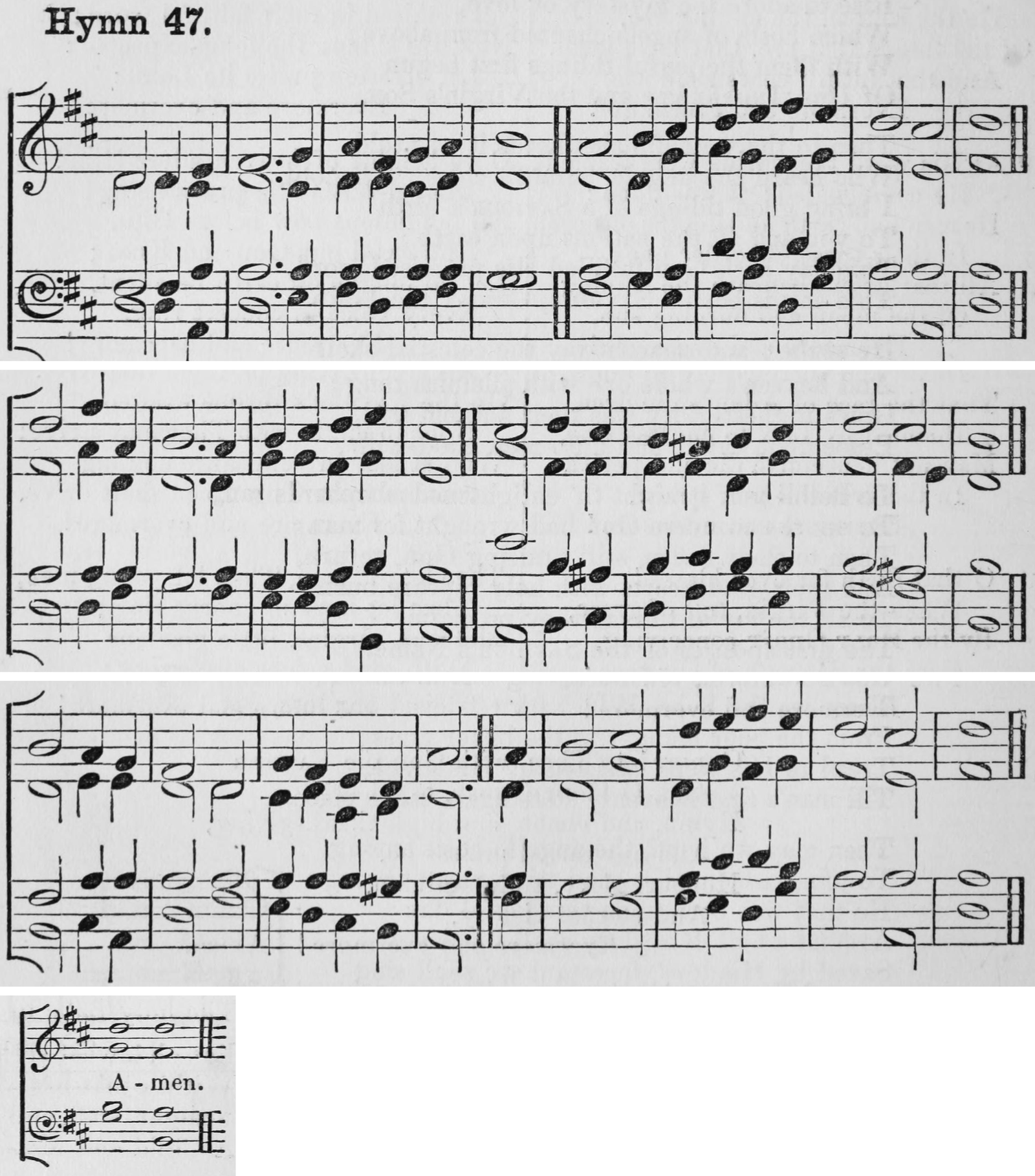 Hymn 47 as printed in Hymns Ancient and Modern (Novello, London, 1861)