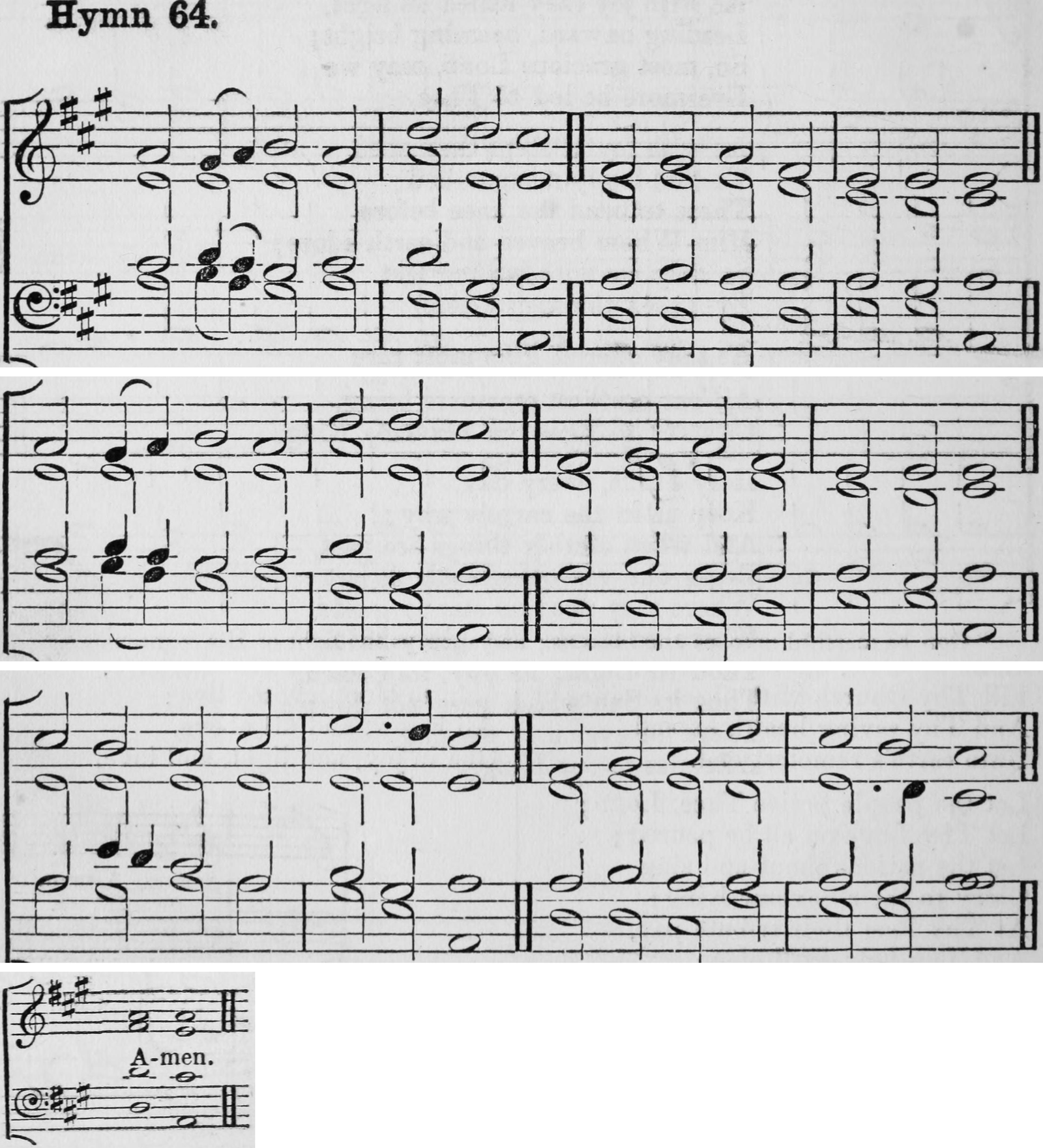 Hymn 64 as printed in Hymns Ancient and Modern (Novello, London, 1861)