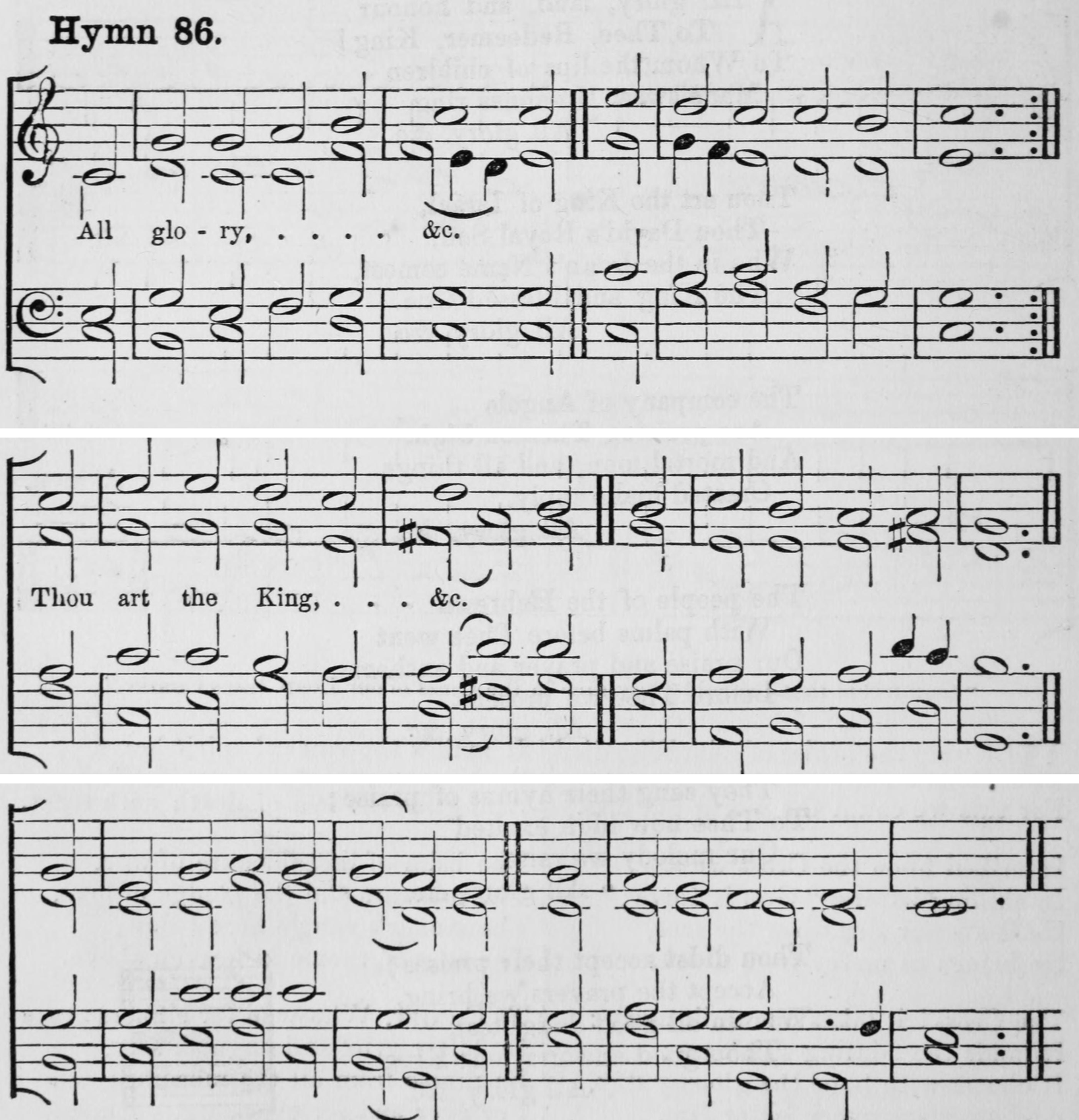 Hymn 86 as printed in Hymns Ancient and Modern (Novello, London, 1861)