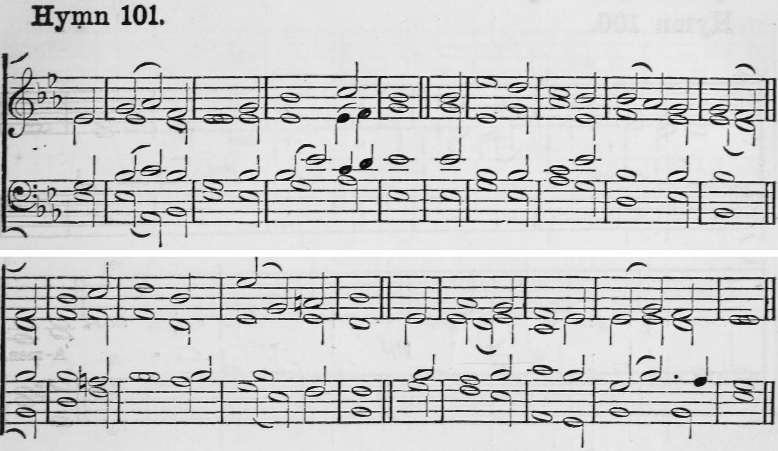 Hymn 101 as printed in Hymns Ancient and Modern (Novello, London, 1861)
