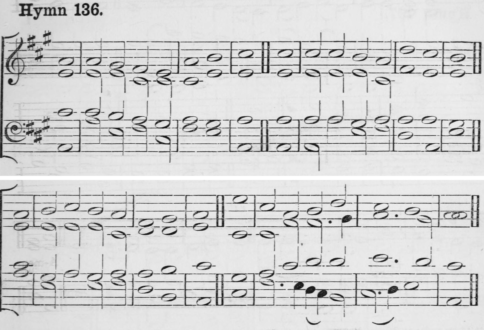 Hymn 136 as printed in Hymns Ancient and Modern (Novello, London, 1861)