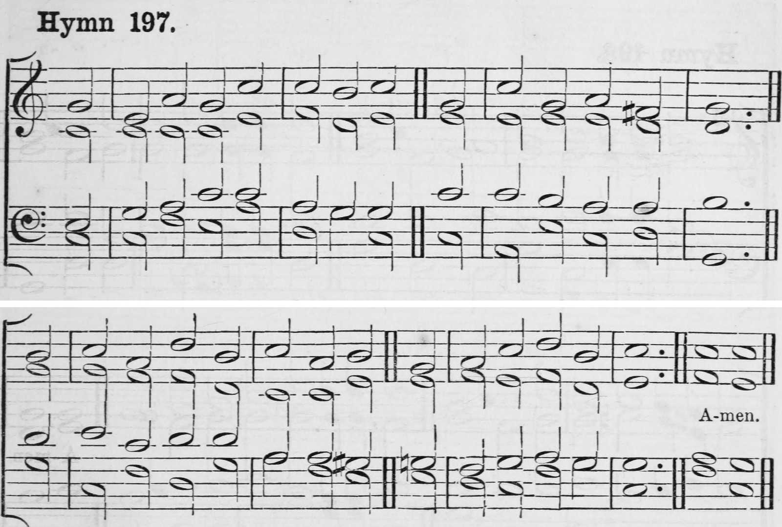 Hymn 197 as printed in Hymns Ancient and Modern (Novello, London, 1861)