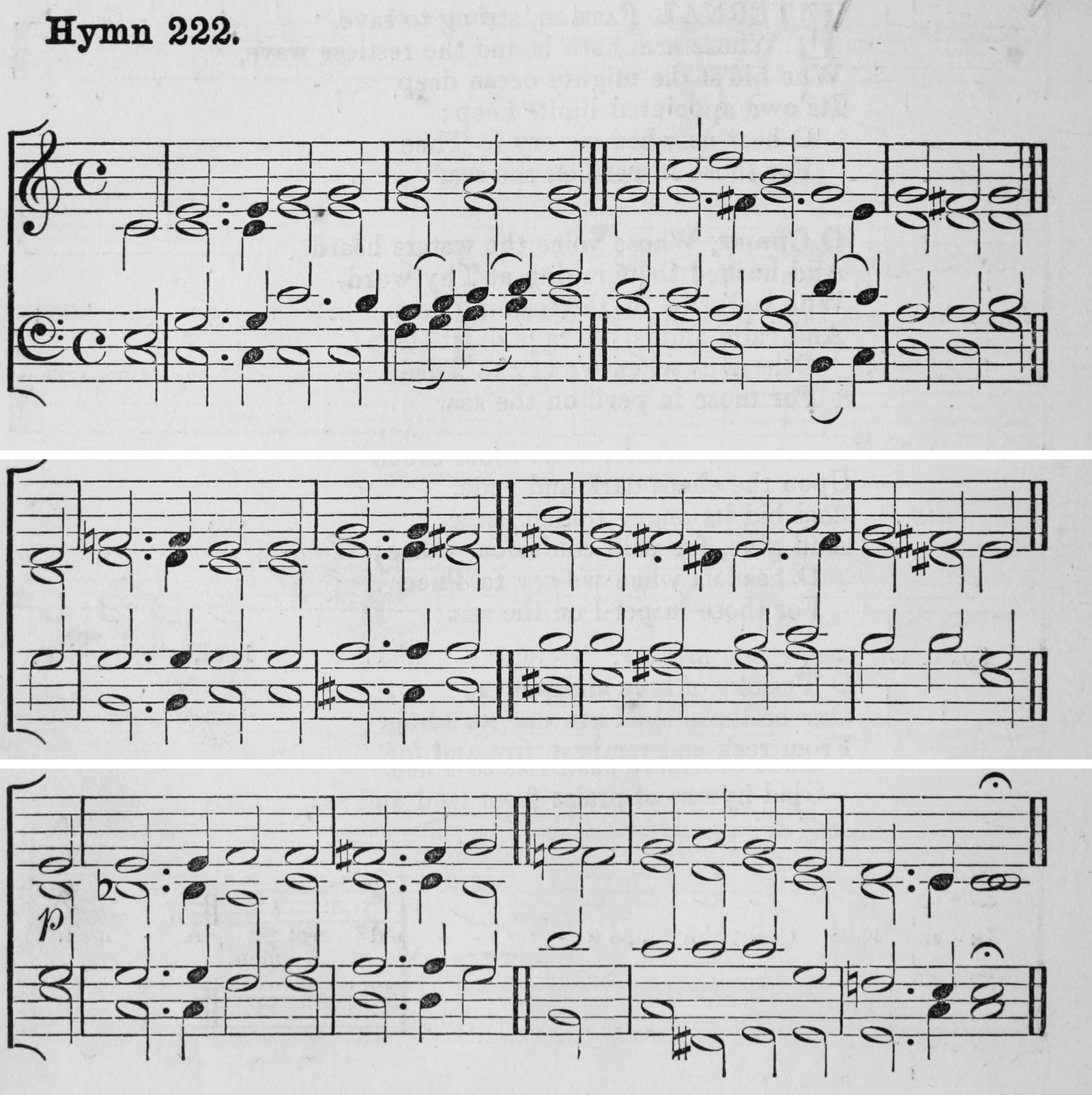 Hymn 222 as printed in Hymns Ancient and Modern (Novello, London, 1861)
