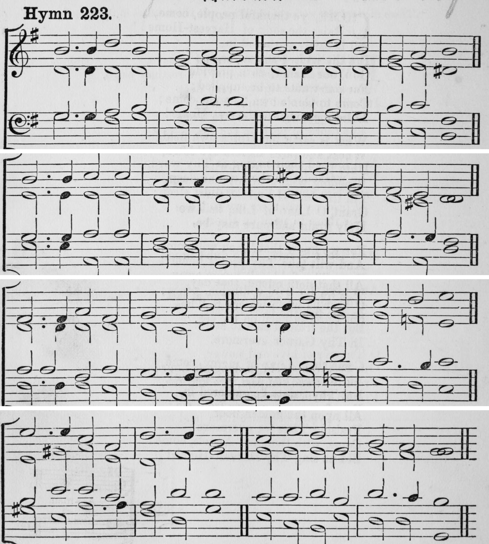 Hymn 223 as printed in Hymns Ancient and Modern (Novello, London, 1861)