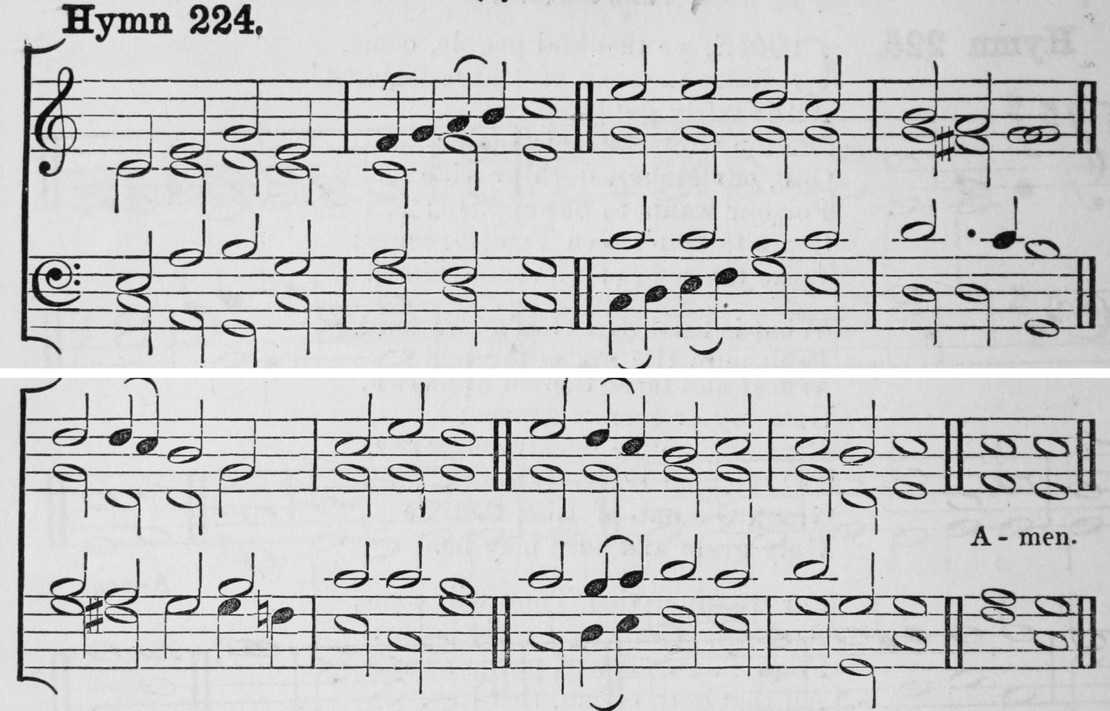 Hymn 224 as printed in Hymns Ancient and Modern (Novello, London, 1861)